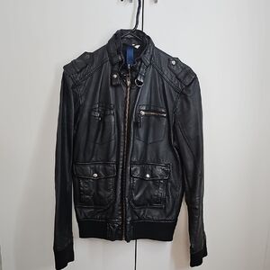 Men's Black Leather Jacket